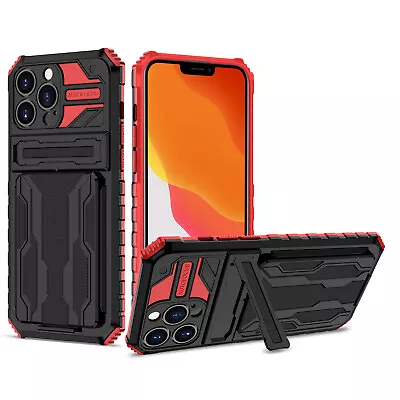 For IPhone 15 14 13 12 Mini 11 Pro Max XR 8 Plus Shockproof Case Card Slot Cover • $10.99