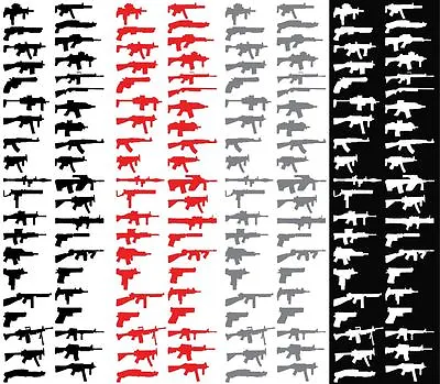 40 - 4  Universal Machine Gun Rogue Decals Without Triggers Show Status Sticker • $9.99