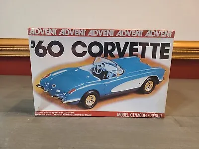 Advent Revell 1960 Chevy Corvette 1/25 Scale Model Kit #3104 Factory Sealed • $19.99