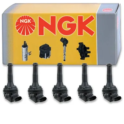 5 Pcs NGK Ignition Coil For 2016 Volvo XC70 2.5L L5 - Spark Plug Tune Up Kit An • $212.81