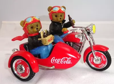 Hamilton On The Go With Coca-cola Open Road Bears Motorcycle Sidecar Diecast Bh • $20