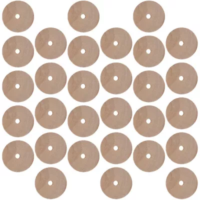 30pcs Wooden Wheels For Kids Crafts & DIY Toy Cars-ME • £11.39