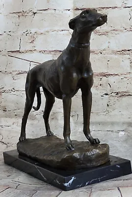 £128.61 • Buy Vintage Bronze Metal Greyhound Whippet Dog Statue Sculpture Figurine Large Sale