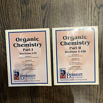 The Berkeley Review MCAT Preparation ORGANIC CHEMISTRY Part 1 And 2 • $20