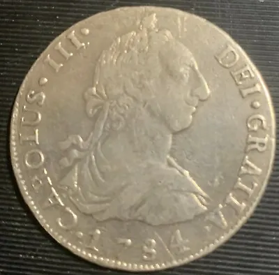 Bolivia (Spain) 1784 8 Reales Carolus III 1759-88  • £130