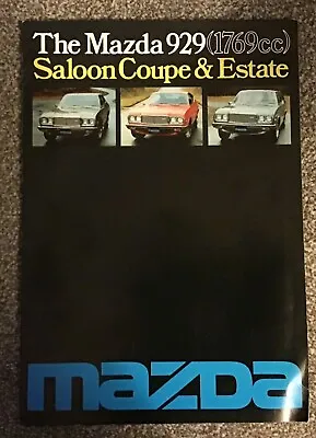 Mazda 929 Saloon Coupe Estate Brochure 1976 • $2.23