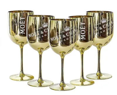 Moet Chandon Imperial Champagne Gold Acrylic Plastic Party Goblet Cup  • $10.99