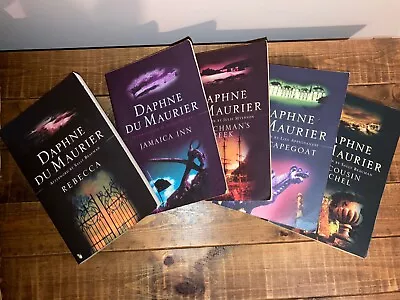 Daphne Du Maurier Set Of 5 Books Collection Bundle Jamaica Rebecca Rachel Etc • £8