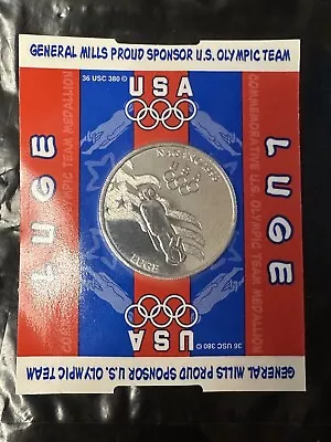 USA Commemorative Luge Olympic Sport Medallion Coin Nagano 1998 New • $10