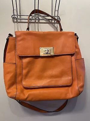 Michael Kors Handbag Orange Leather Crossbody Bag • $8.90