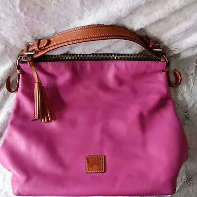 Dooney & Bourke Mckenzie Bubblegum Pink Large Hobo Bag • £81.98