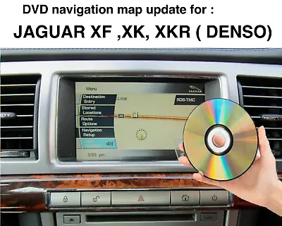 Jaguar XF XK XKR Sat Nav Map UK & Europe Latest DVD Map Update • £17.99