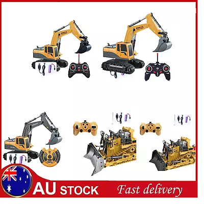 Remote Control Excavator Dump Truck Bulldozer RC Truck Toy Kids Gift 2023 • $53.98