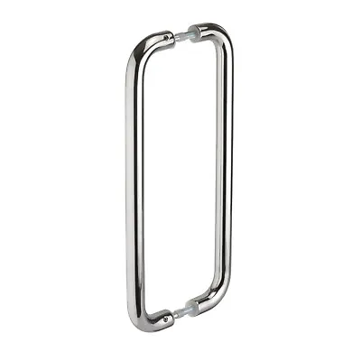 Door Pull Handles D Shaped Back To Back Pull Handles With Polished Finish • £14.95