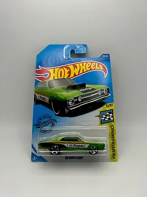 Hot Wheels HW Speed Graphics ‘68 Dodge Dart Green 70/250 Mopar T19 5/10 2017 • $2.49