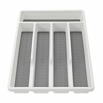 £7.95 • Buy Plastic Kitchen Cutlery Tray Organiser Rack Holder Drawer Insert Tidy Storage