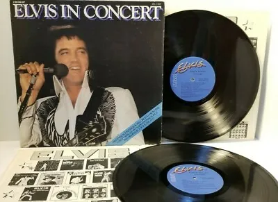 ELVIS PRESLEY Elvis In Concert 2xLP RCA APL2-2587 - Play Tested VG  *R1 • $8.10