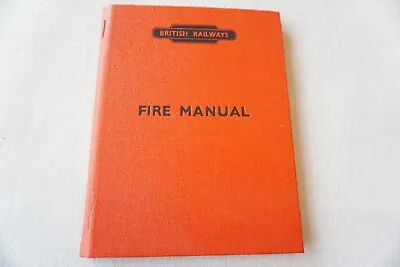 1953 BR Original Railway Fire Manual Rule Book Hardback Railwayana VGC • £12.99