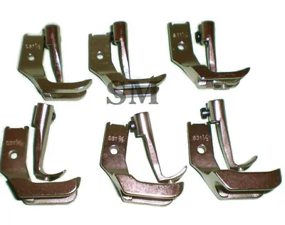 Juki Sewing Machine Dnu1541 Welting Piping Walking Foot Set 6 Pairs • $49.95