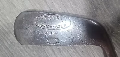Antique Vintage Mitchell Manchester Scottish Hickory Wood Shaft Golf Club Putter • $34
