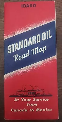 Vintage 1942 Standard Oil Chevron Old Road Map Idaho Very Nice Gas Petroliana • $13.99