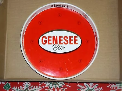 Vintage 12  Metal Beer Serving Tray - GENESEE BEER Of ROCHESTER NY VryGd • $26.95