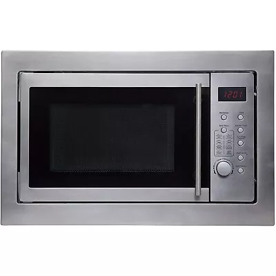 SIA Stainless Steel 20L Integrated Built In Digital Timer Microwave Oven-BIM20SS • £124.89