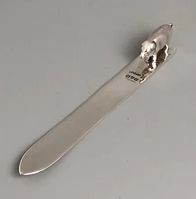 Edwardian Solid Silver Pig Letter Opener Sampson Mordan Chester 1908 ACLZX • $277.85