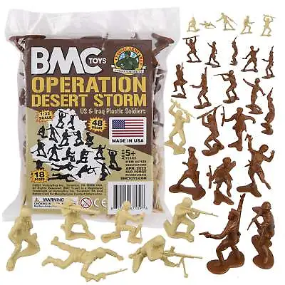 BMC Desert Storm Recast Marx Tim Mee Plastic Army Men Gulf War Soldier Figures • $14.90