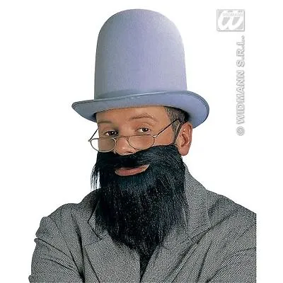 New Beard With Moustache For Fake Victorian Dickensian Fancy Dress • £5