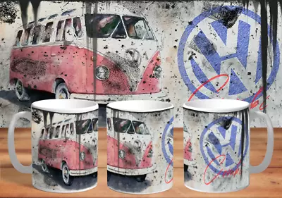 Volkswagen Kombi Samba Bus Oil Version Coffee Mug Birthday Gift • $22.99