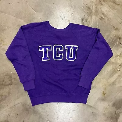 Vintage 1970s TCU Texas Christian University Horned Frogs Crewneck Sweatshirt  • $40