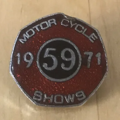 Vintage 59 MOTOR CYCLE 1971 CLUB ACE CAFE ULTRA RARE Badge • £44.99