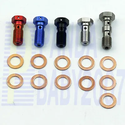 M10x1.0 9.7mm Banjo Bolt Brake Hose End Fitting Adapter AN3 -3 3AN • $4.60