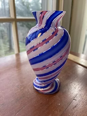 MCM  Venini Murano Glass Vase  Fazzoletto • $125