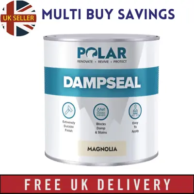 Polar Magnolia Damp Seal Paint - 500Ml - Stain Blocker And Anti Damp Proof Paint • £23.90