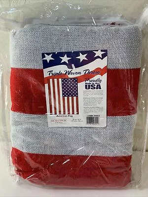 Mohawk Home American Flag Triple Woven Throw. 50in X 60in Lap Blanket • $18