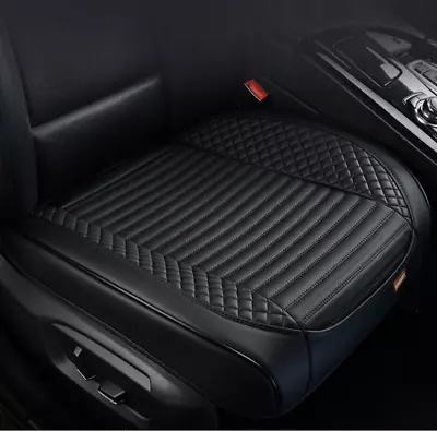 Car Seat Cover Front Chair Breathable Pad Napa Leather Cushion Black Anti-slip • $32.30