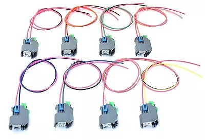 $48.95 • Buy EV6 Fuel Injector Connector Pigtail Wiring Set Of 8 LS2 LS3 LS7 LS9 GM