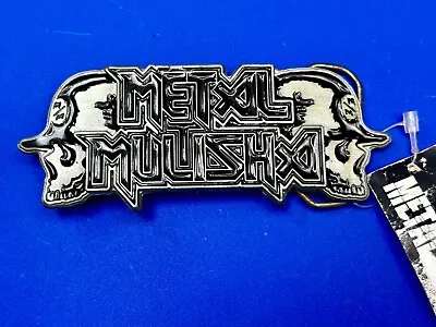 Metal Mulisha Logo Skull Bone Silver Tone Motorcycle Cutout Biker Belt Buckle • $23.50