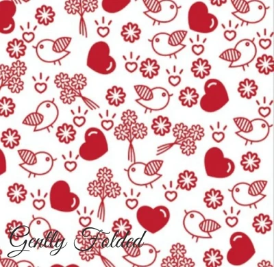 £0.99 • Buy RED HEART Cellophane Gift Wrap Bottle FLOWERS Hamper BOUQUET Wedding Anniversary