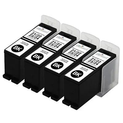 $13.50 • Buy 4-pk ForDell Series 21 22 23 24 Black Ink Cartridges For V313 V515w Printer