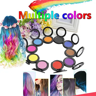 Hair Chalk Kids Girls Gift Temporary Dye Colors Kit Pastels Soft Salon Cream Set • £1.99