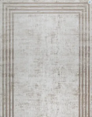XL Luxury Rug PHOEBE Large Brown And White Luxurious Rug London Rug Company • £279