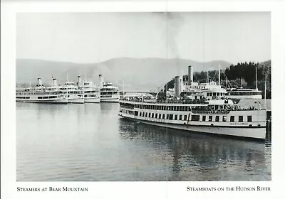  Steamers @ Bear Mountain    *Steamboats On Hudson River (Postcard)- {G125-S3} • $4.37