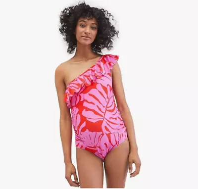 Beach Bump Swimsuit {XL} By Motherhood Maternity/One Piece/One Shoulder/Ruffle • $18