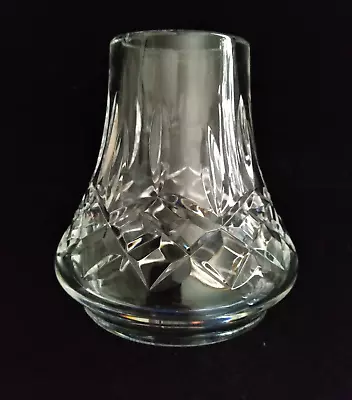 Waterford Crystal Hurricane Lamp Globe Top ONLY Lismore Pattern • $29.99