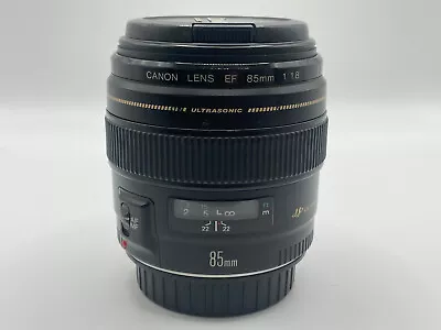 CANON EF 85mm 1:1.8 USM LENS - BELOW-AVERAGE - E F 85 Mm F/1.8 • £165