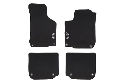 98-10 VW Volkswagen Beetle Carpeted Set Of 4 Front & Rear Floor Mats Round Clip • $125.77