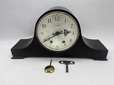 Vintage Hamilton Mantle Clock Made In West Germany W Key And Pendulum • $19.99